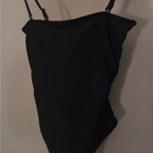 Elegant Black One-Piece Swimsuit